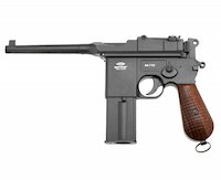 Немецкий самозарядный пистолет, изобретенный в 1895 году. Получил известность благодаря своей высокой убойной силе.