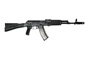 АК-74 пришёл на смену прежней версии в 1974 году и изначально разрабатывался под патрон калибра 5,45x39 мм. 